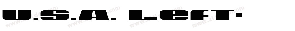 U.S.A. Left字体转换